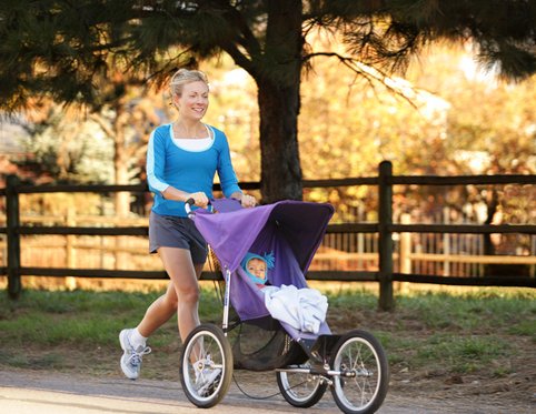 Mom Jogging with baby