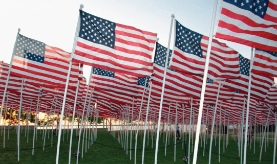 american flags