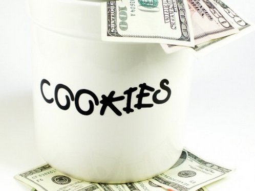 cookie jar of money