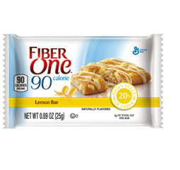 free fiber one lemon bar