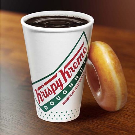 Doughnut & Coffee at Krispy Kreme