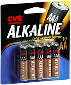 Free AA or AAA Batteries at CVS