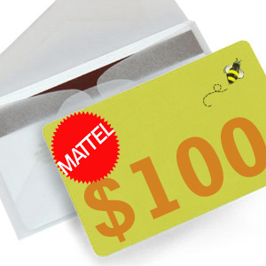 Mattel $100 gift card