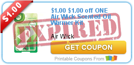 $1.00 off ONE Air Wick Scented Oil Warmer Kit