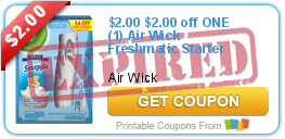 $2.00 off ONE (1) Air Wick Freshmatic Starter Kit