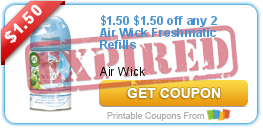 $1.50 off any 2 Air Wick Freshmatic Refills